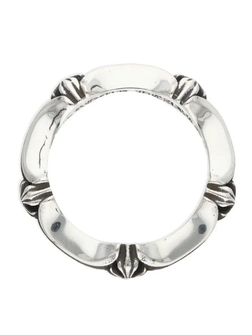 Chrome Hearts Plus and Bone Ring and Silver